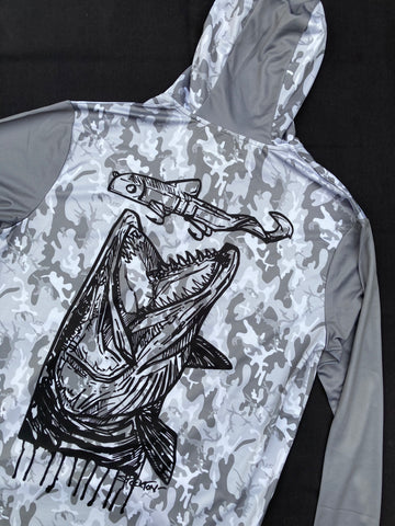 Stockton Jaws UPF 50+ Hooded Dry Fit